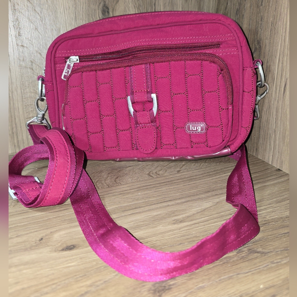Lug Burgundy Crossbody/Shoulder Bag